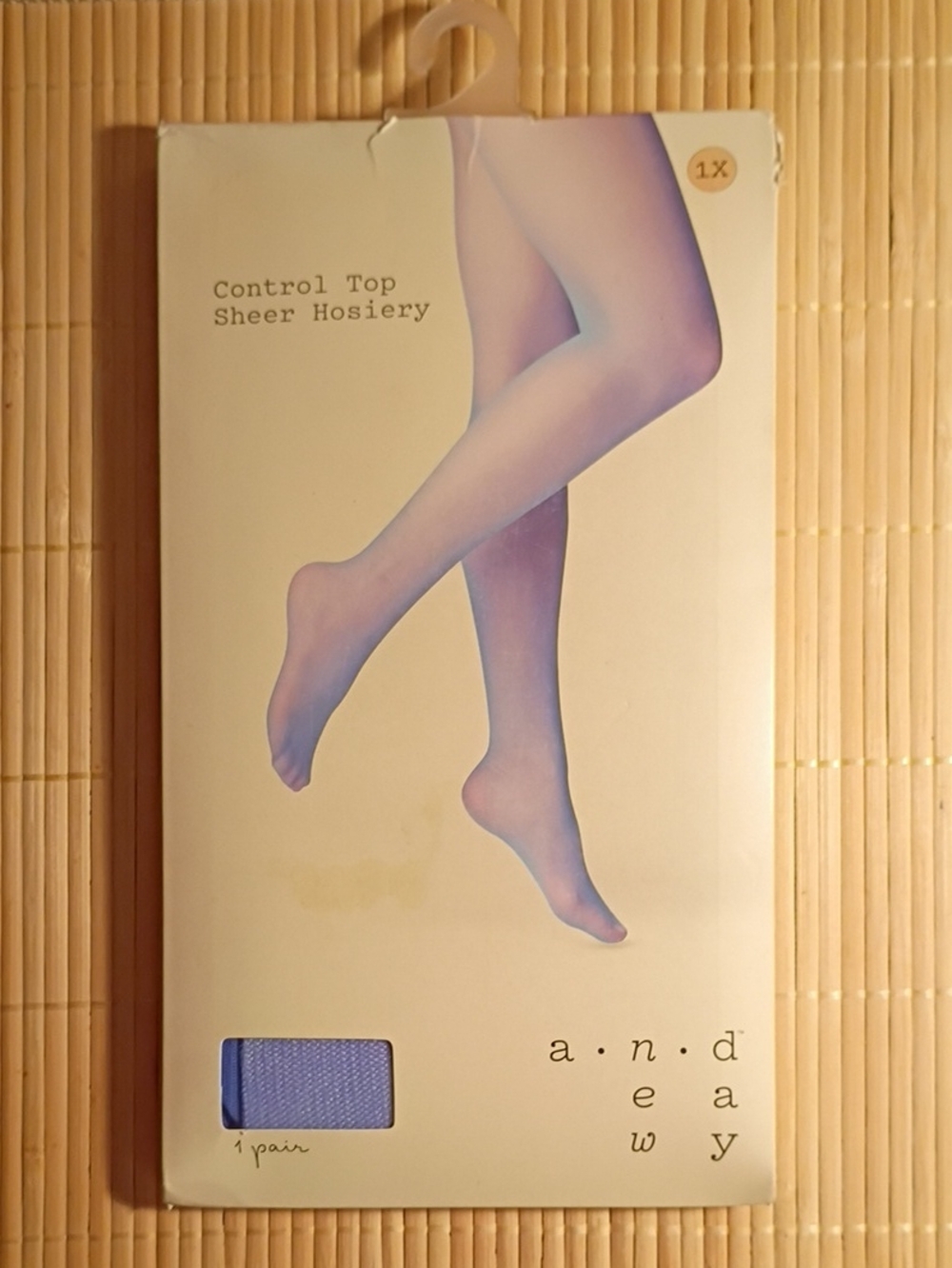 a new day Lavender Sheer Control Top Hosiery - 1 Pair